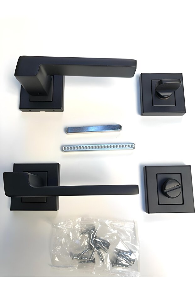 Anka / Kare Rozetli Mat Siyah Saten Wc ( Alm ) - 1