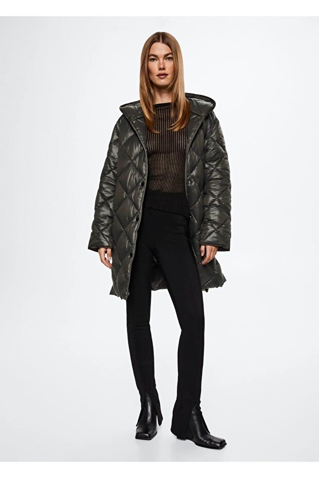 Kapüşonlu Kapitone Anorak - 2