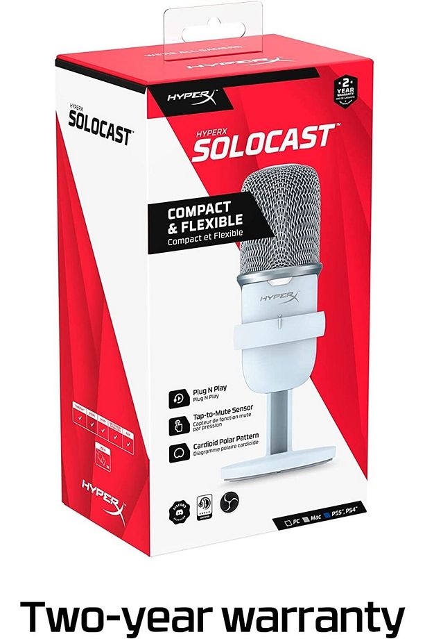 Solocast Usb Gaming Mikrofon, Beyaz - 8