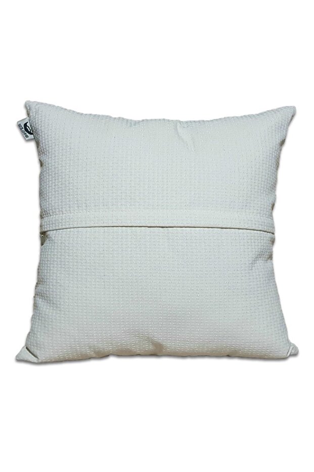 Set of 4 Throw Pillow Cases with Lucky Feather Pattern - 4