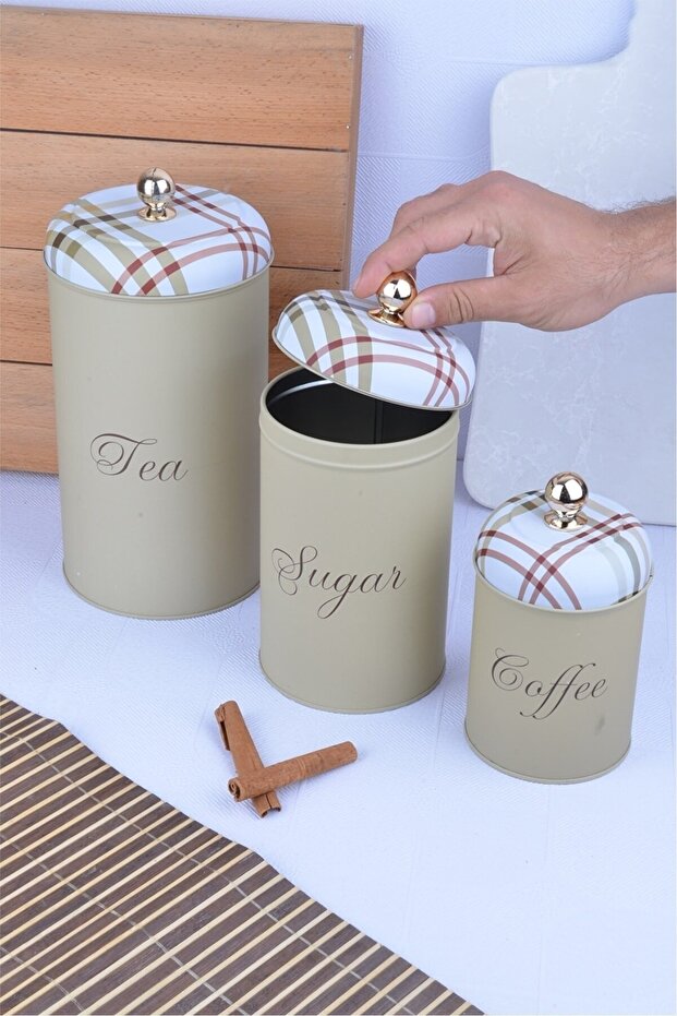 3'lü Metal Saklama - 3