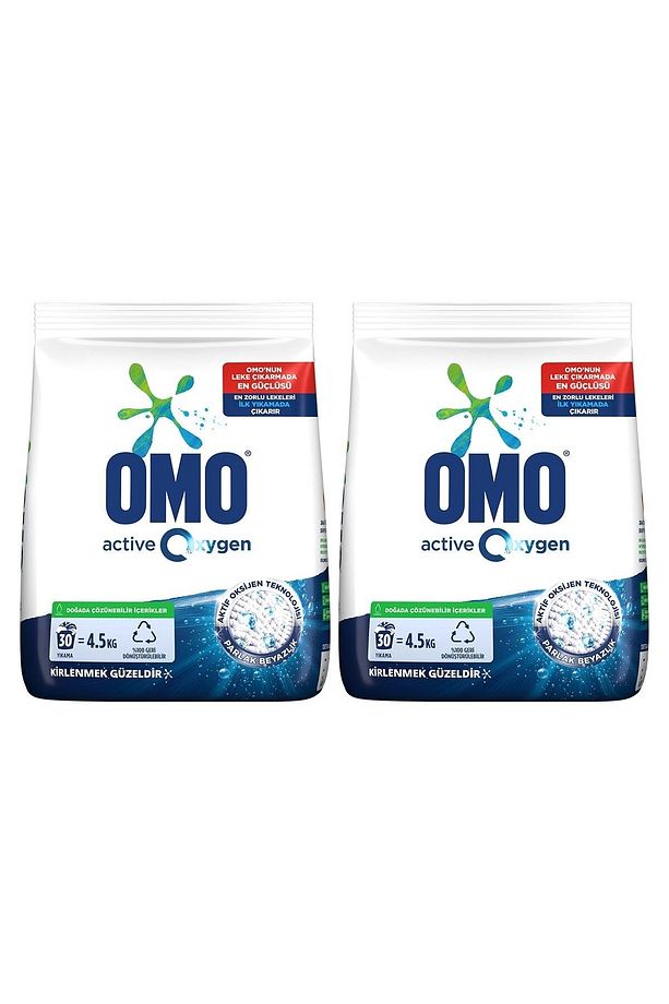 Active Oxygen Toz Çamaşır Deterjanı Beyazlar Için Ilk Yıkamada Çıkarır 4,5 Kg X2 Adet - 2