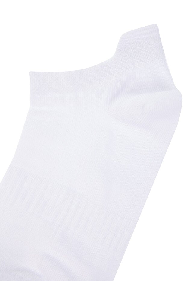 Beyaz 5'li Paket Pamuklu Örme Spor Yoga Çorap TWOAW20CO0011 - 4