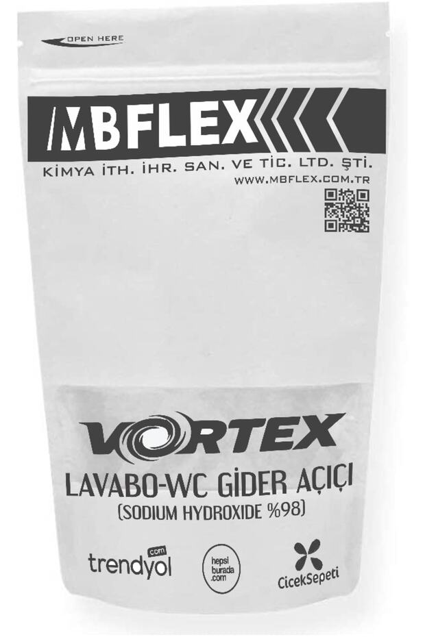 Vortex Tıkanık Lavabo-wc Açar Kokusuz (KOSTİK) 1 Kg - 1