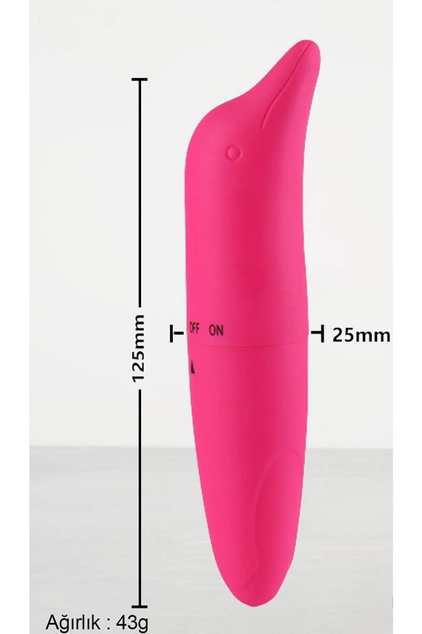 Güçlü Titreşimli Dolphin Vibratörü G Noktası Klitoris Uyarıcılı Orgazm Vibratörü - 2