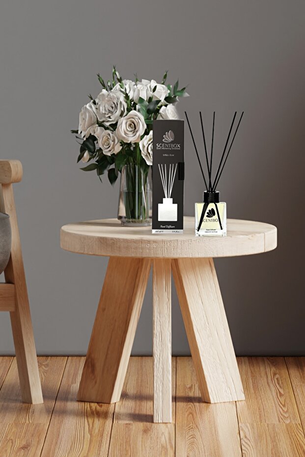 White Rose Reed Diffuser 100 Ml Bambu Çubuklu Oda Kokusu - 2