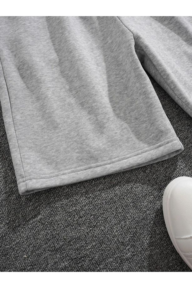 Gri Unisex Şort - 3