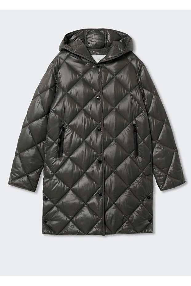 Kapüşonlu Kapitone Anorak - 3