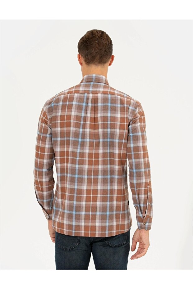 Bordo Regular Fit Gömlek - 3