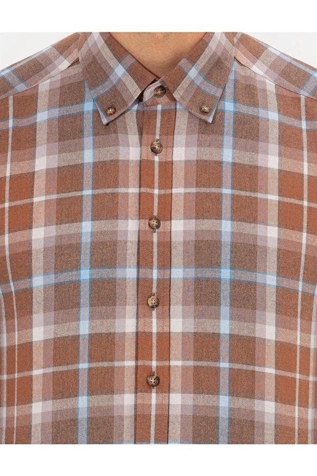 Bordo Regular Fit Gömlek - 6