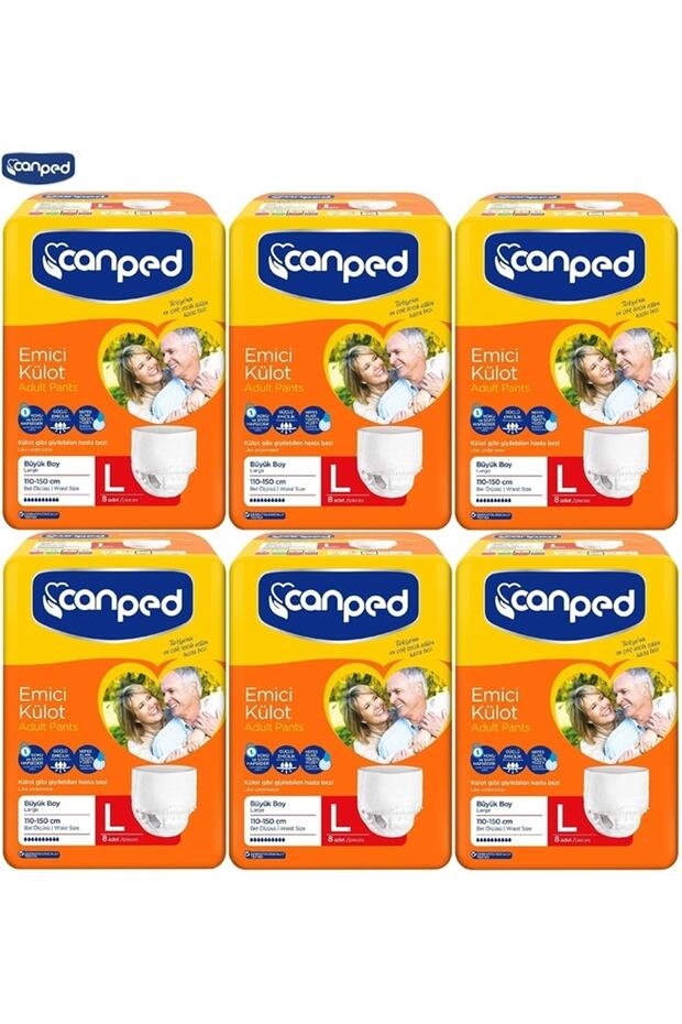 Absorbent Panty Diapers Large-Large 48 Pieces (6Pk*8)
