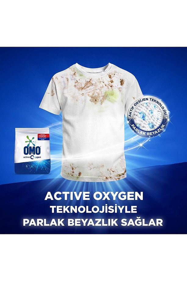 Active Oxygen Toz Çamaşır Deterjanı Beyazlar Için Ilk Yıkamada Çıkarır 4,5 Kg X2 Adet - 4