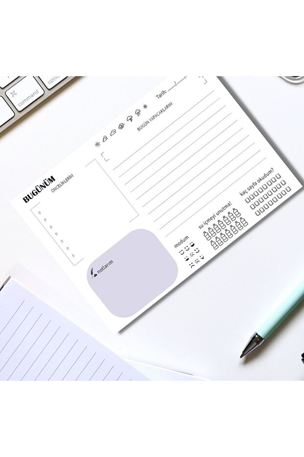 Minimal Tasarımlı Günlük Planlayıcı