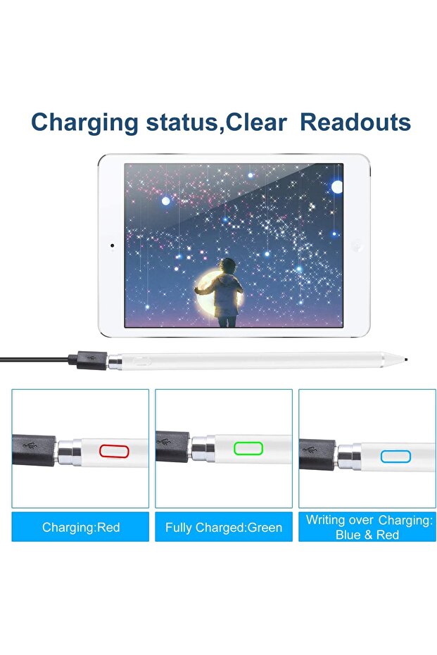 Huawei Mediapad T3/t5/t8/t10/t10s/matepad Uyumlu Active Stylus Dokunmatik Tablet Kalemi - 7