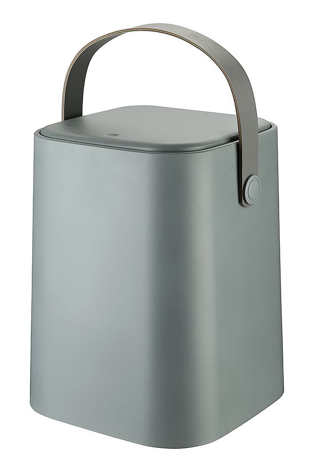 Tutma Saplı Iç Kovalı Tezgah Üstü Mutfak Ve Banyo Çöp Kovası 8 Lt - Gri - 5