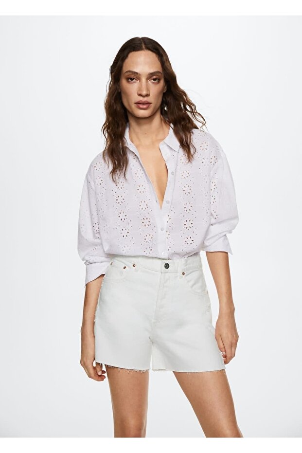 Rahat Kesim Denim Şort - 8