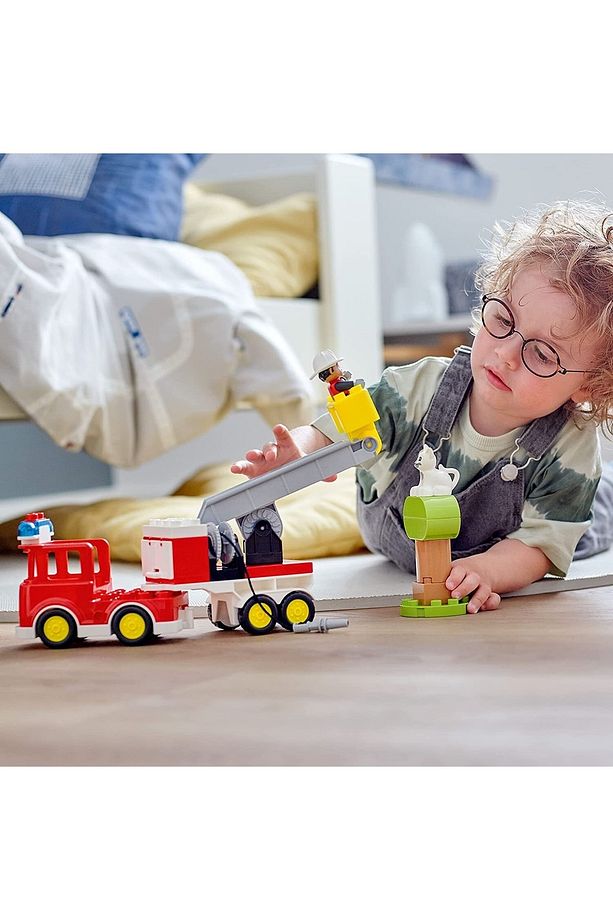 ® Duplo® Kurtarma Itfaiye Kamyonu 10969 - 2 Yaş Ve Üzeri Çocuklar Için Işıklı Ve Sirenli Itfaiye - 7