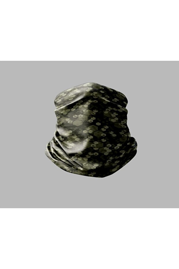 Camouflage Designed Biker Buff Mask Outdoor Neck Collar Unisex Bandana