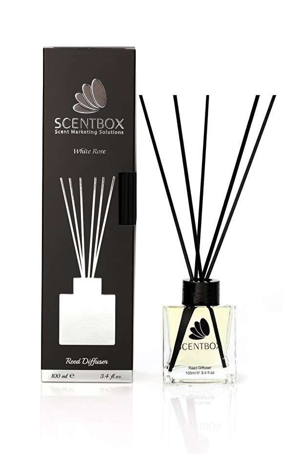 White Rose Reed Diffuser 100 Ml Bambu Çubuklu Oda Kokusu - 1
