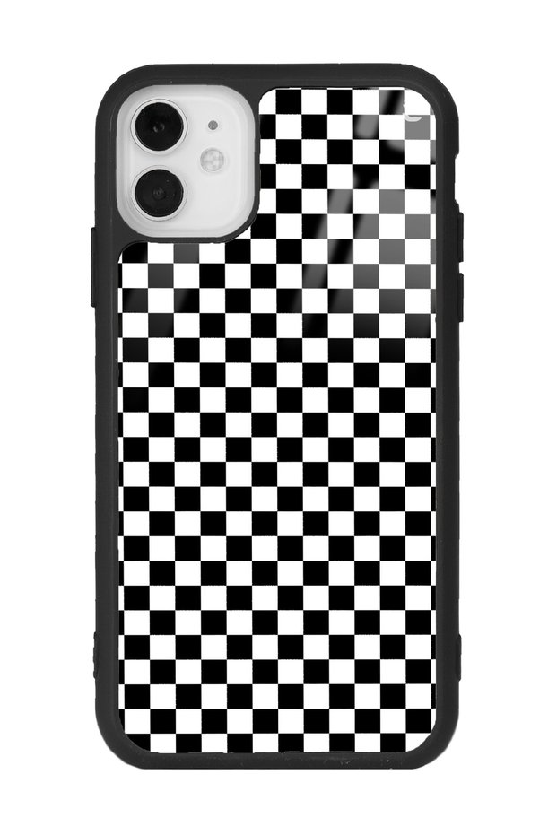 iPhone 11 Checkered Design Glossy Phone Case
