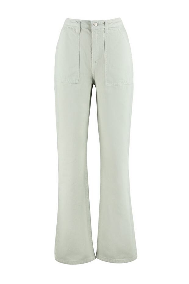 Taş Cep Detaylı Yüksek Bel Wide Leg Geniş Paça %100 Pamuk Non-Stretch Jeans TWOAW22JE0595 - 5