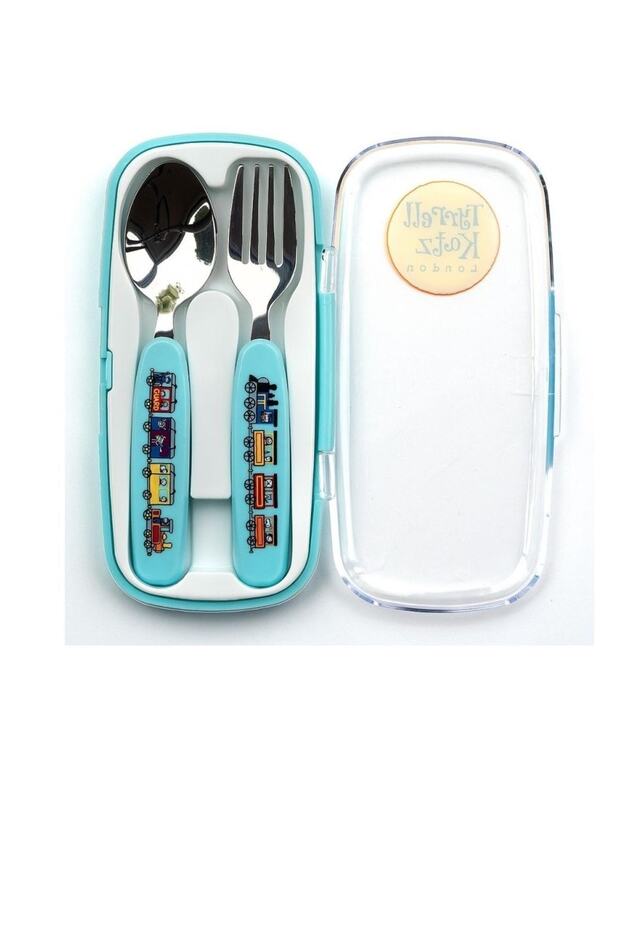 قطارات شوكة وملعقة مع صندوق - 2