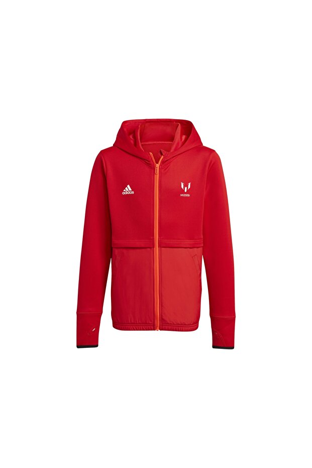Messi Fz Hd Children's Football Jacket Hm6401 Red - 1