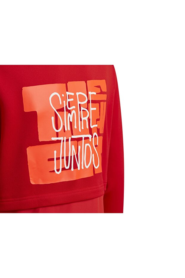 Messi Fz Hd Children's Football Jacket Hm6401 Red - 5