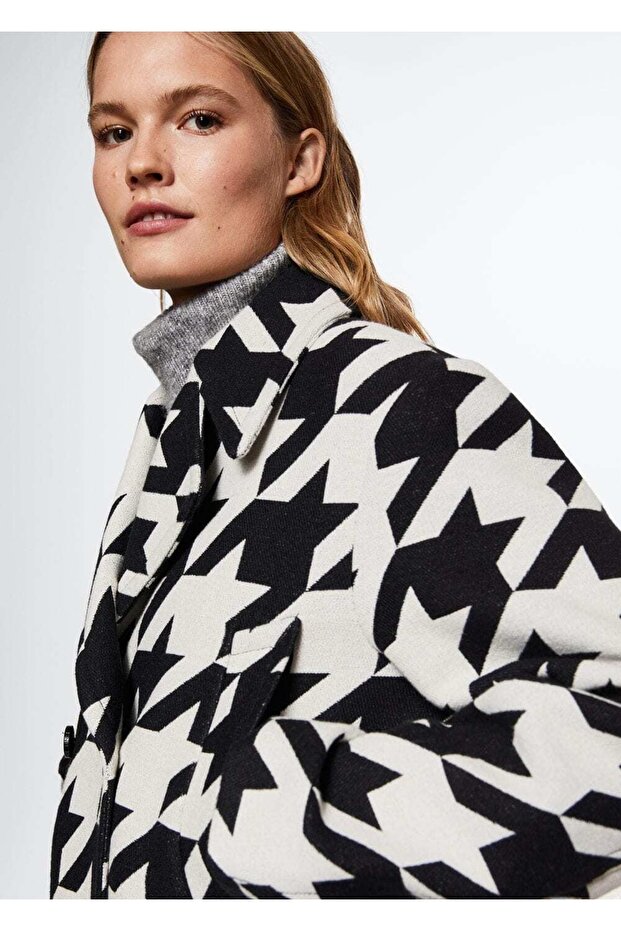 Düğmeli Pamuklu Palto - 7