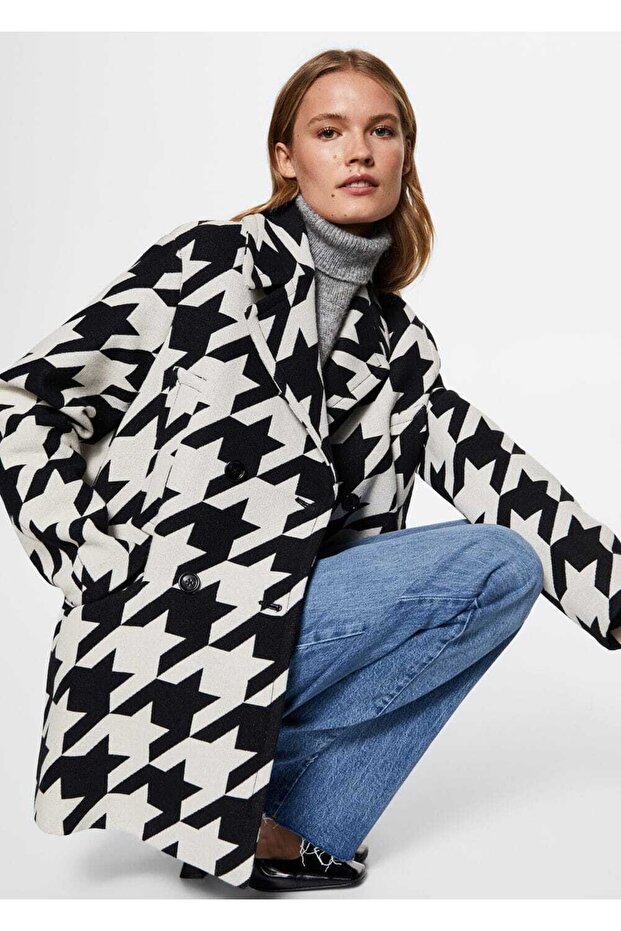 Düğmeli Pamuklu Palto - 5