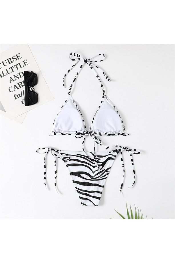 Zebra Detaylı Bikini Takım - 3