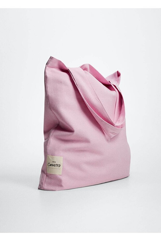 Pamuklu Shopper Çanta - 3