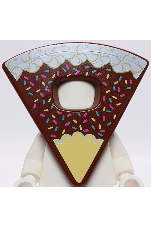 Original Accessory Moc Minifigure Minifigure Brown Cake Slice Costume 1 Piece Will Be Sent