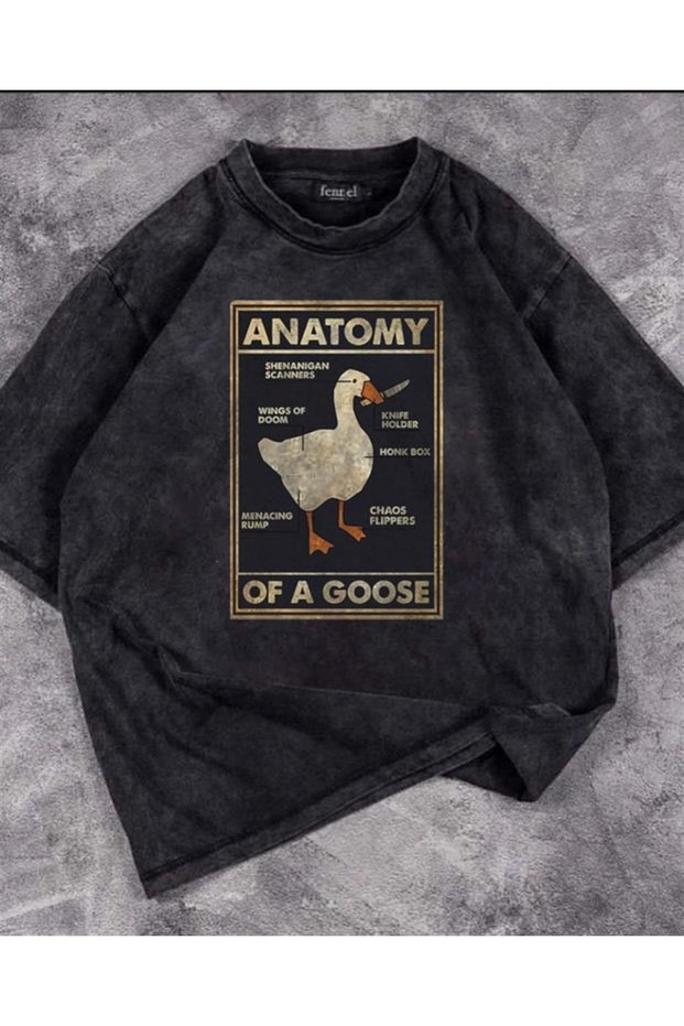Grandükkan Duck Anatomy Unisex Vintage T-shirt