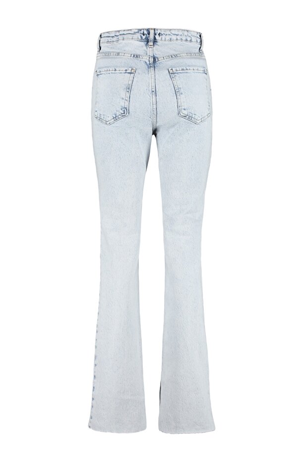 Mavi More Sustainable Yırtmaçlı Az Esnek Yüksek Bel Flare İspanyol Paça Jeans TWOAW22JE0382 - 10