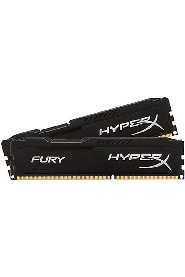 Kingston Hyperx Fury Black 16gb (2x8gb)1600mhz Ddr3 Ram (hx316c10f/8) 2'li Set Kit - 2