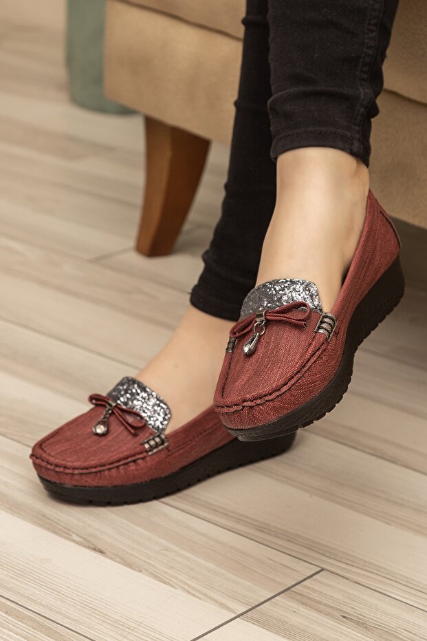 Orthopedic Daily Stone Bow Ultra Light Mother Shoes
