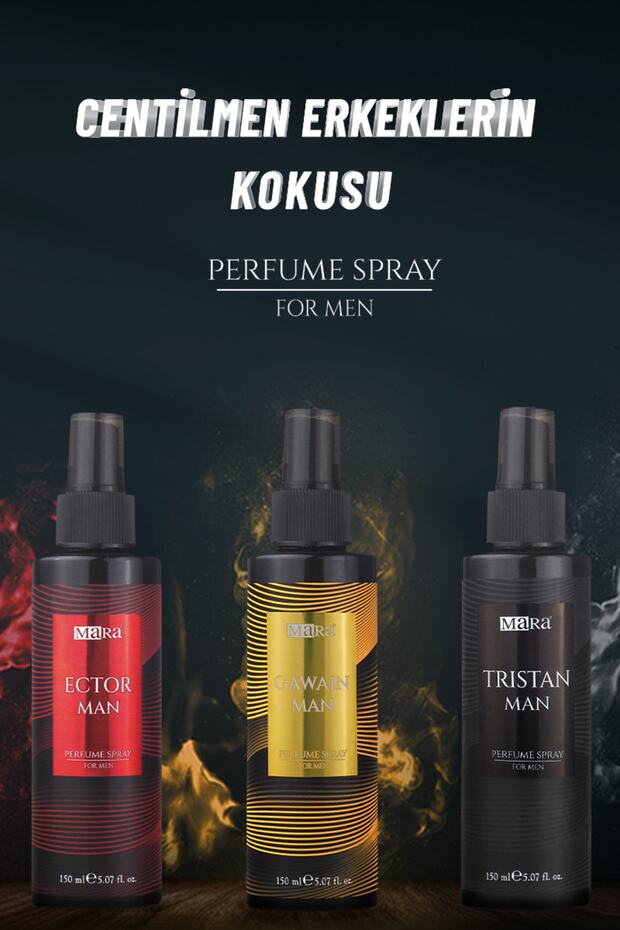 Erkek Parfüm Sprey 3'lü Set - 1