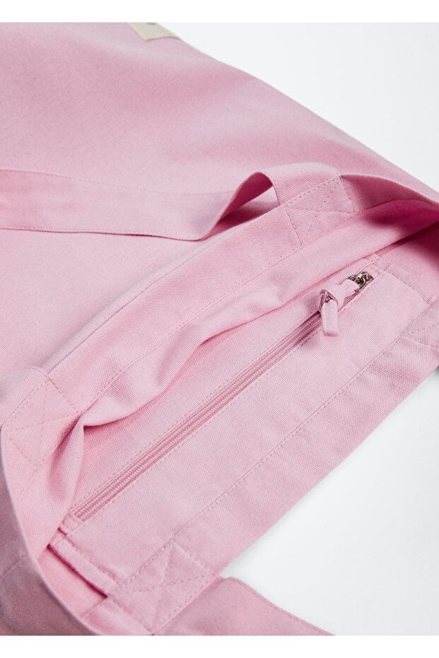 Pamuklu Shopper Çanta - 4