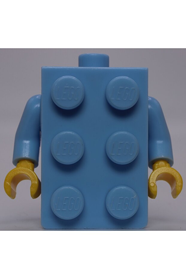 Original Moc Custom Minifigure Minifigure Torso Torso Light Blue 2 X 3 Brick Brick Costumed