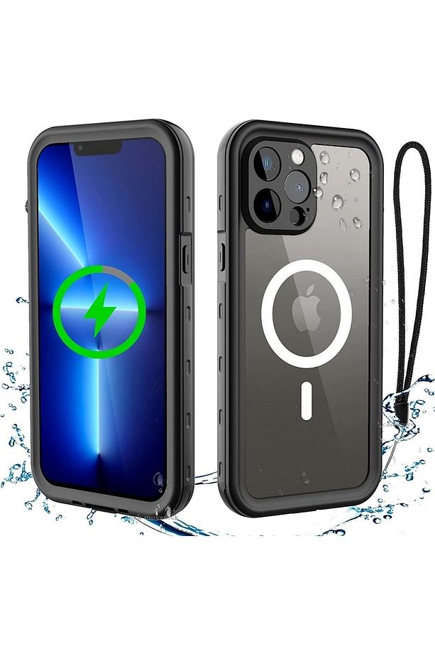 Iphone 13 Pro Kılıf 360 Derece Kaplar Proff Su Geçirmez Su Altı Çekim Manyetik Magsafeli - 7