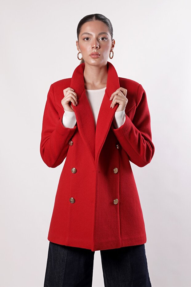 Kırmızı Blazer Ceket