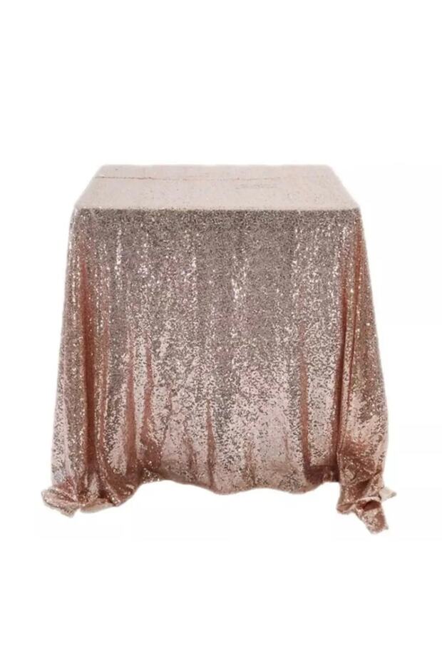 Salmon Sequined Tablecloth - Salmon