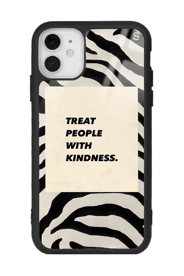 iPhone 11 Compatible Zebra Motto Design Glossy Phone Case