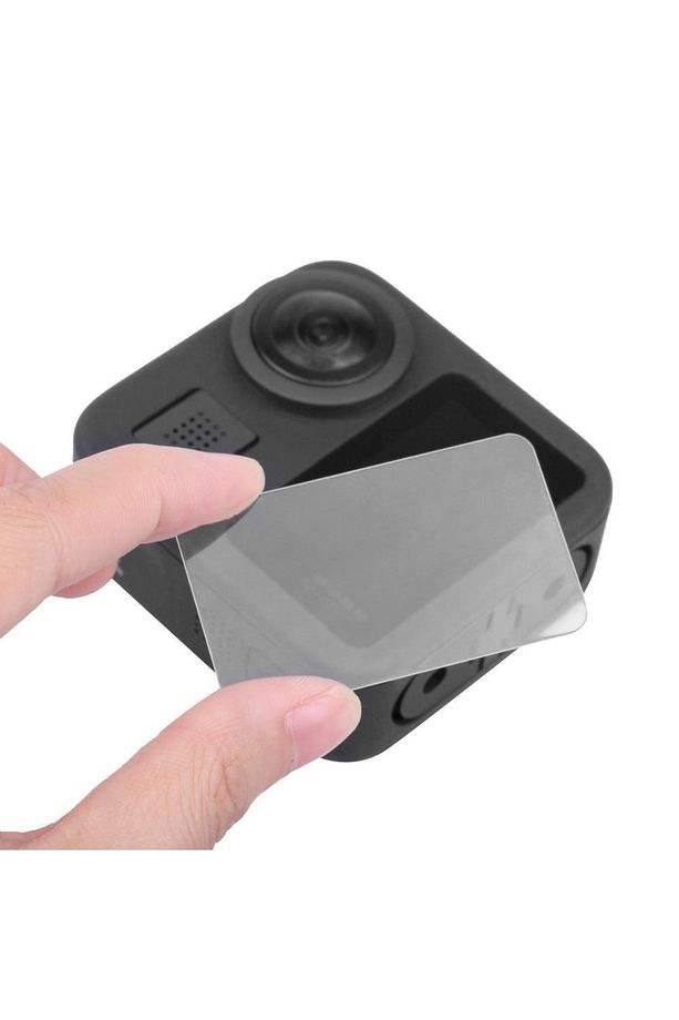 Gopro Max 360 Action Uyumlu Temperli Cam Ekran Koruyucu Ve Lens Koruma Kapağı Seti - 3