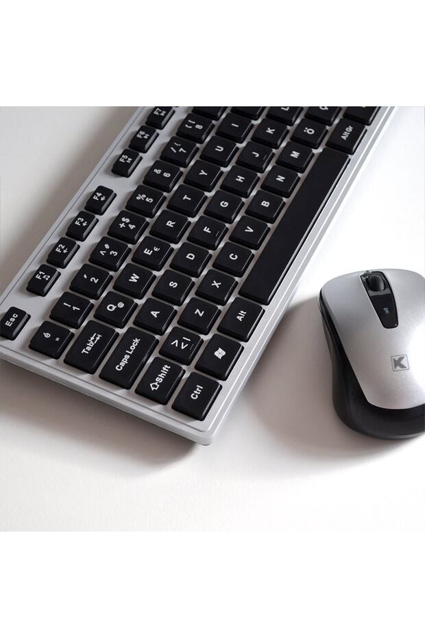 Silver Kablosuz Klavye & Mouse Set - 4