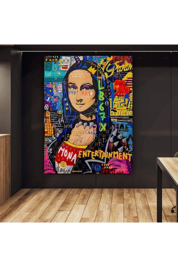 Mona Lisa Colorful Wall Cloth