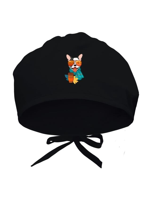 Autumn Themed Dog Special Design Surgical Bonnet