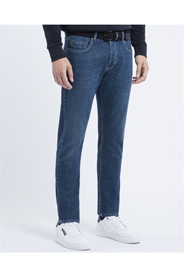 Men's Red Rivet 5 Pockets Jeans