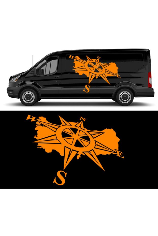 90 X 65 Cm Türkiye Compass Off Road Camping Caravan Sticker